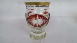 Kryształowa szklanka ze szlifowanego szkła /XIX w - sklep internetowy, sprzedaż online 