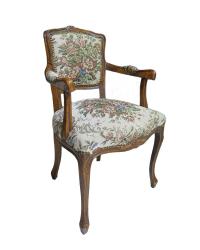 Fotel z gobelinową tapicerką - sklep internetowy, sprzedaż online 
