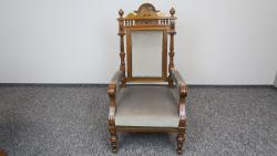 Eklektyczny fotel z XIX wieku - sklep internetowy, sprzedaż online 