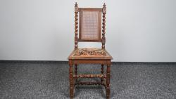 Drewniane krzesło z ratanem - sklep internetowy, sprzedaż online 